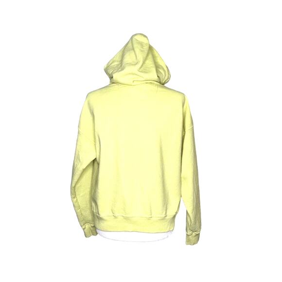 Champion Neon Yellow Green Hooded Sweatshirt Small - Picture 3 of 8
